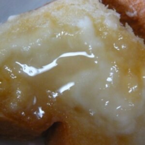 クリームチーズとりんごジャムのキャラメルトースト